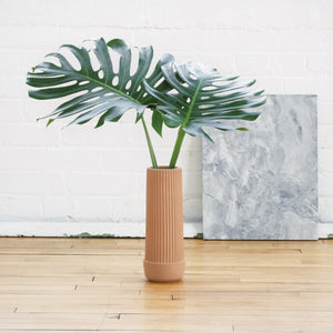Earthenware Pleated Vase + Dish + Planter