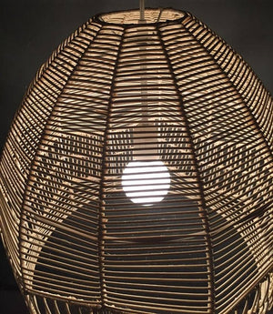 White Natural Bell Shape Basket Pendant