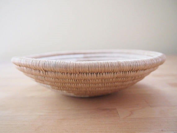 Mini Swirl Sisal Sweetgrass Basket - 8"