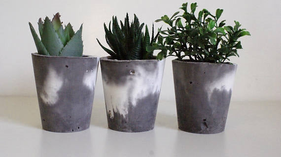 Trio Marbled Planters