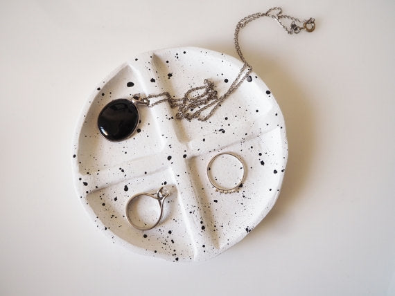 Maltan Clay Speckled Jewelry Dish
