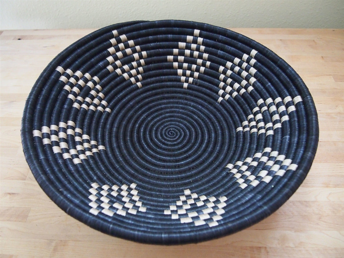 Tan Shapes  Sweetgrass Basket - 16"