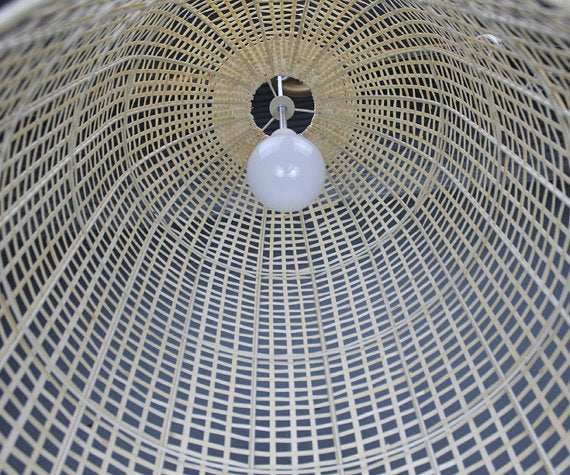 Elongated Bamboo Sheets Pendant