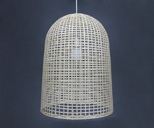 Elongated Bamboo Sheets Pendant