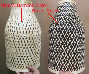 Bamboo Bottle Pendant Natural + Black