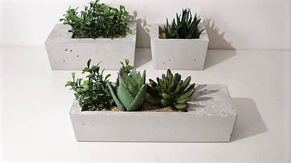 Boxed Minimalist Planters-Set of 3