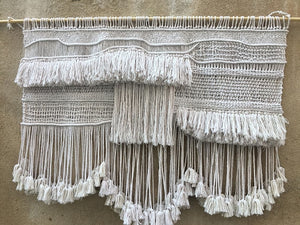 Hand + Loom Woven Fringed Tapestry
