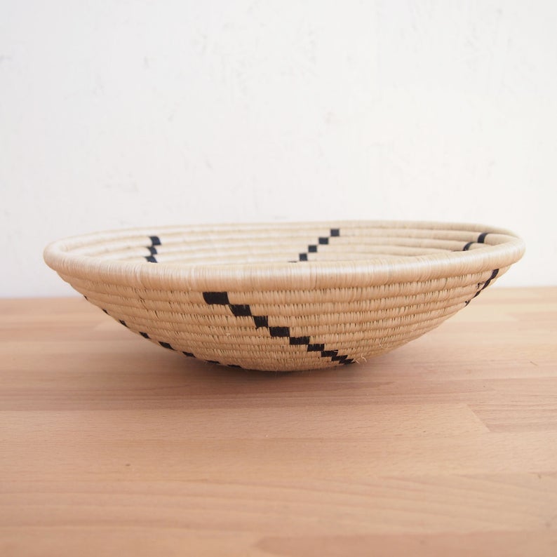 Rwanda Sisal Sweetgrass Basket - 8"