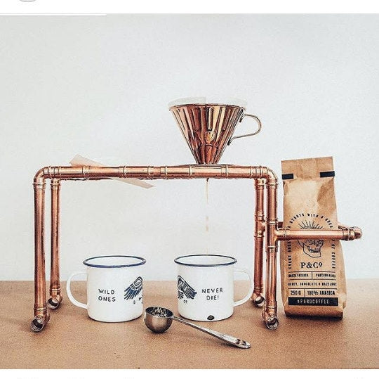 Golden Goddess Copper Drip Coffee Stand