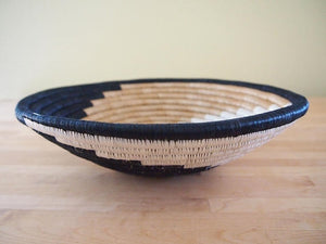 Rwanda Swirls Sisal Sweetgrass Basket - 12"