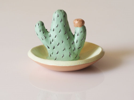Prickly Cactus Ring Holder