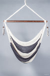 Double Color Tassels Hammock Swing With Bar