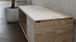 The Outpost Media Console-White Ash