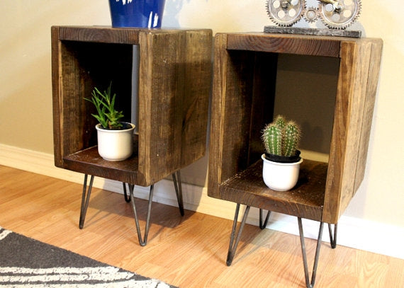 Hairpin Side Tables + Plant Stands-Set of 2