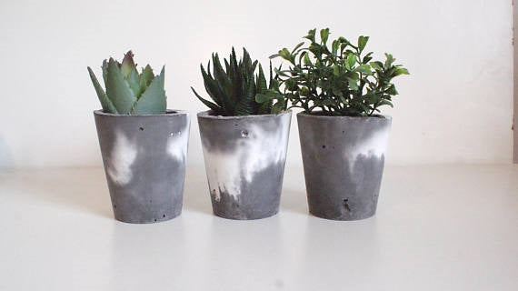 Trio Marbled Planters