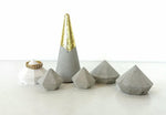 Diamond Cone Cone Rings-set of 6