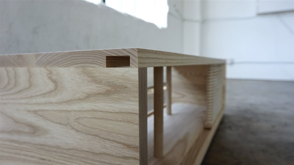 The Outpost Media Console-White Ash